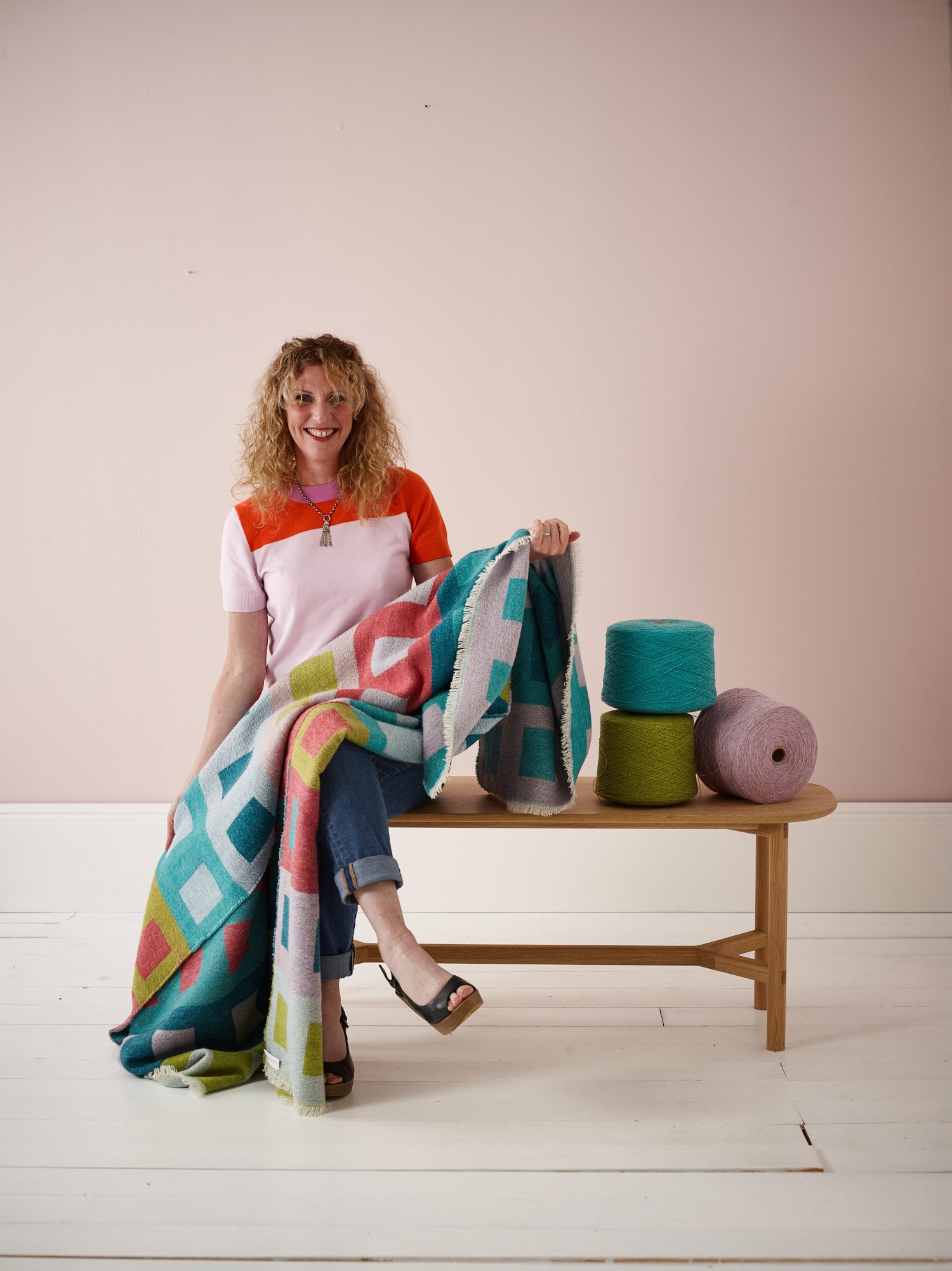 Angie Parker Weaver with Bristol Blanket