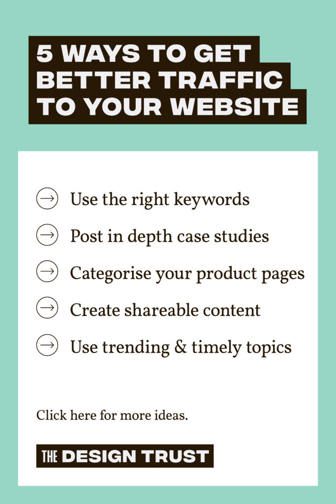 April Pinterest List 5 ways to get better traffic to website