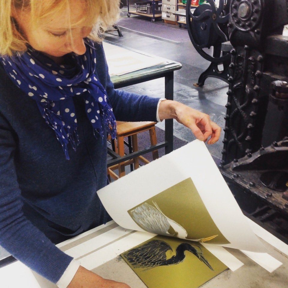 Joanna Martin Curlew Cottage Printmaking