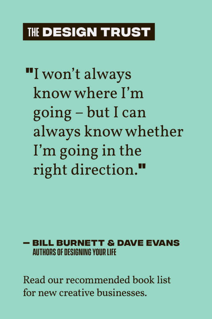 The Design Trust March Quote Books for New Creative Businesses
